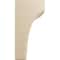 Ekena Millwork 5 1/4"W x 4"D x 8"H Clarksville Bracket, Rubberwood BKTW05X04X08CVRW - alternate 4